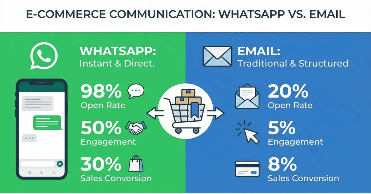 WhatsApp vs Email for Abandoned Cart Recovery: Which Works Better? (2026)