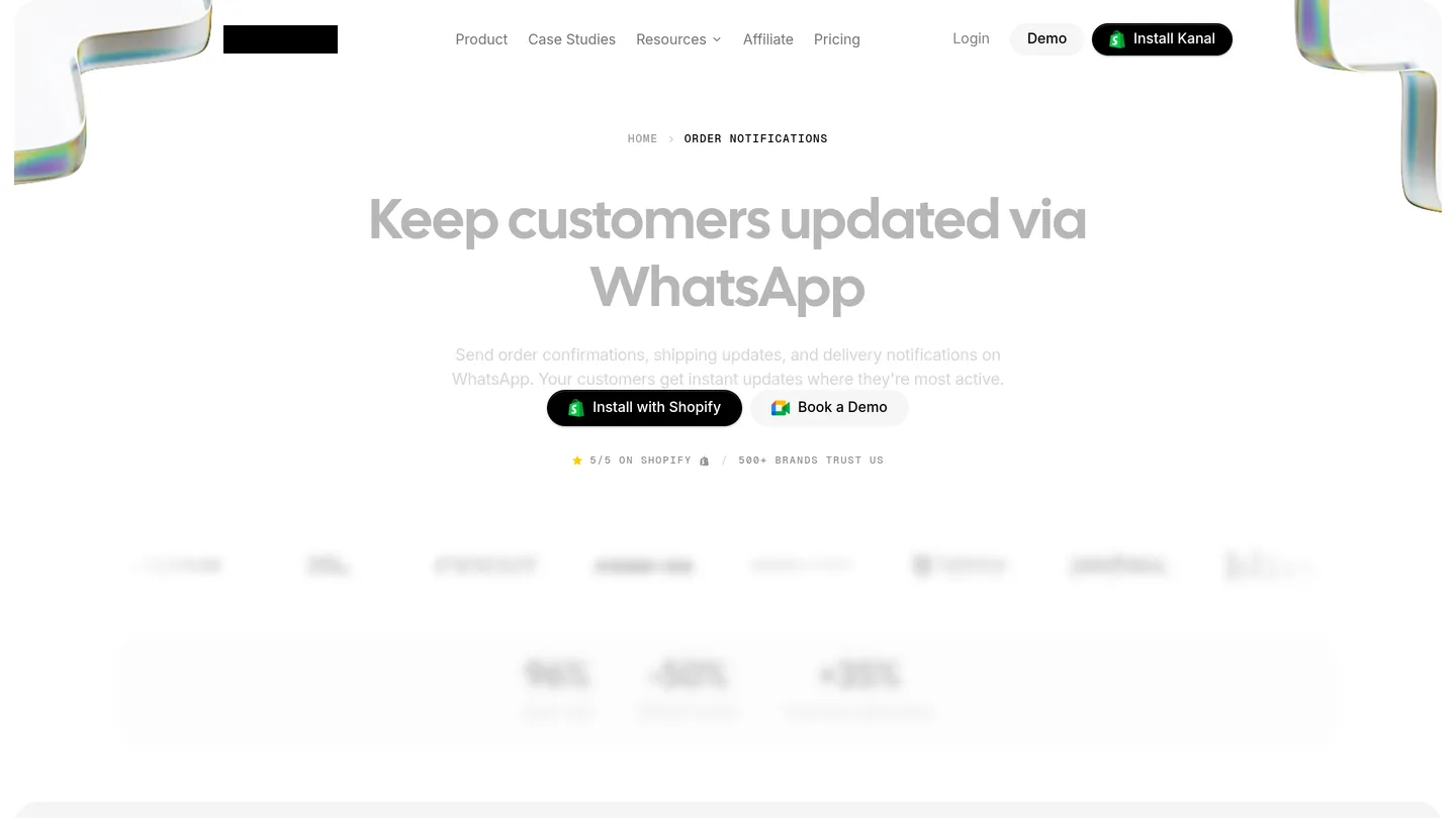 Kanal order notifications for Shopify, the utility messages that still deliver to US customers
