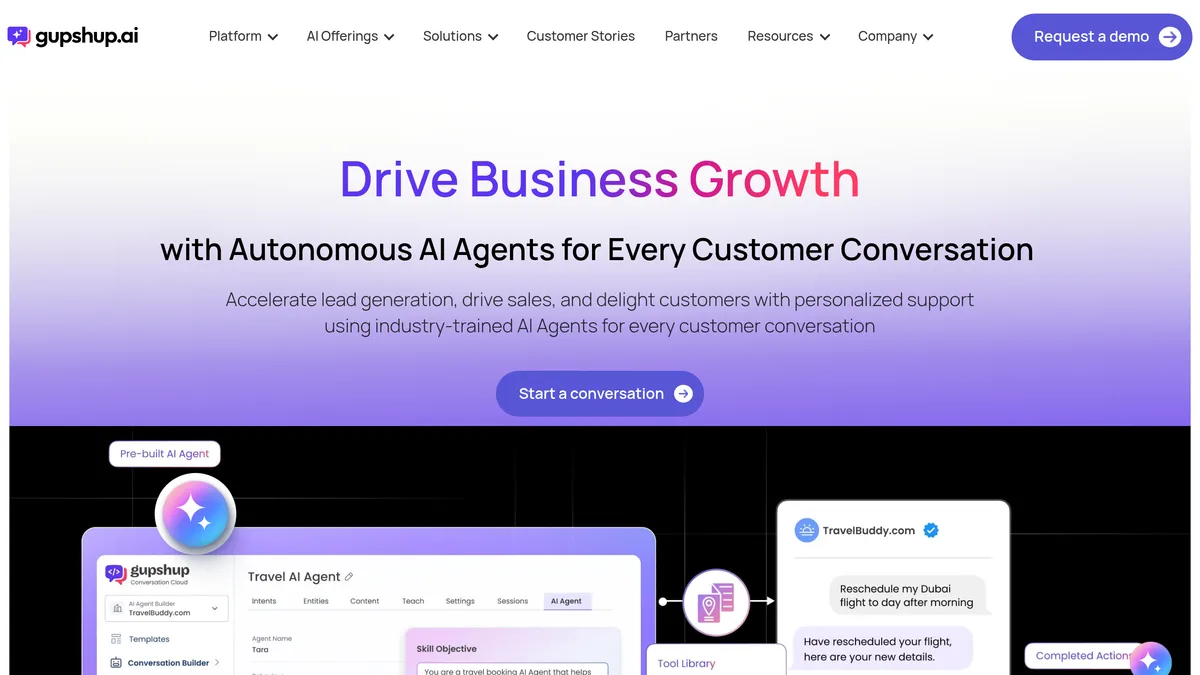 Gupshup messaging platform