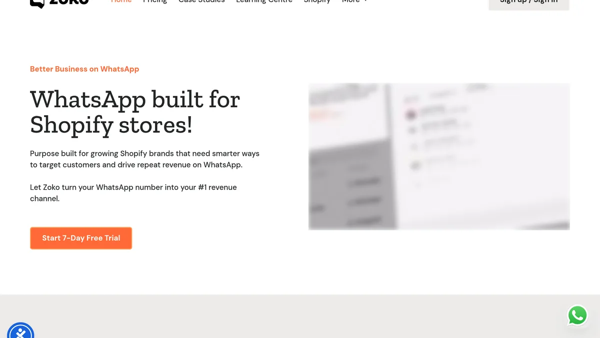 Zoko WhatsApp commerce platform